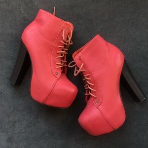 Platform Orange-Pink Boots